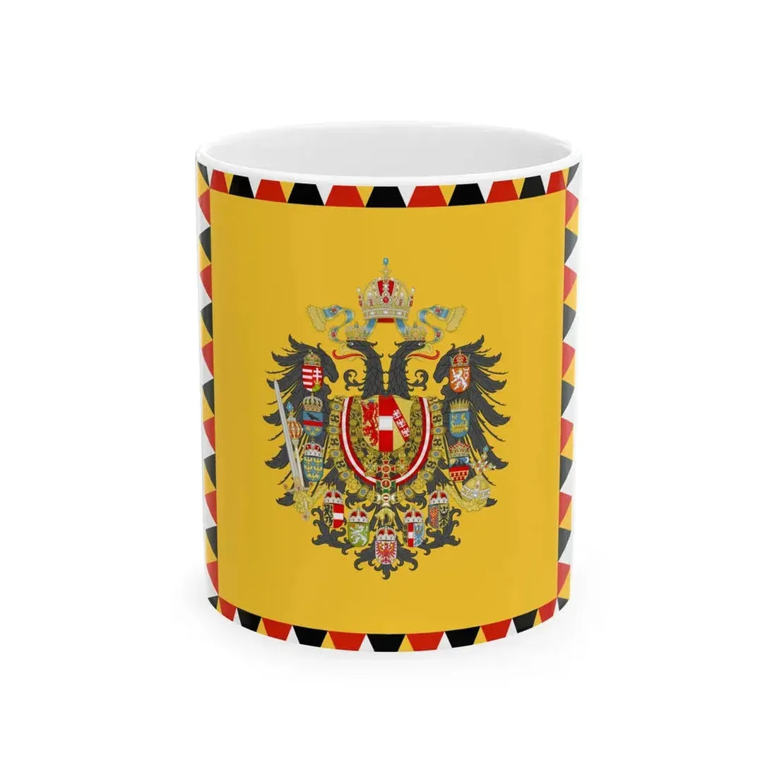 Imperial Standard of an Archduke of Austria 1894-1915 (Austria) White Coffee Mug 11oz - Go Mug Yourself
