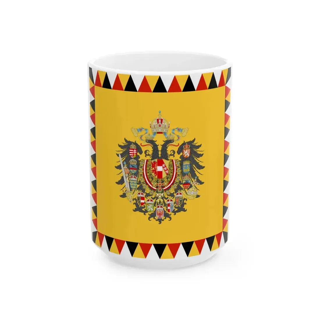 Imperial Standard of an Archduke of Austria 1894-1915 (Austria) White Coffee Mug 15oz - Go Mug Yourself