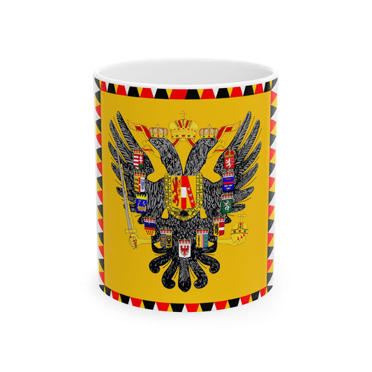 Imperial Standard of Austria 1828-Late 19th Century (Austria) White Coffee Mug-11oz-Go Mug Yourself