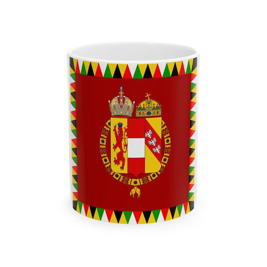 Imperial Standard of Austria-Hungary 1915-1918 (Austria) White Coffee Mug-11oz-Go Mug Yourself