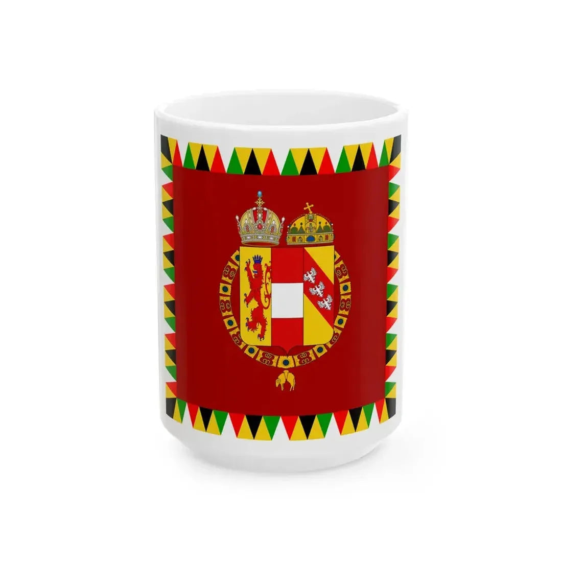 Imperial Standard of Austria-Hungary 1915-1918 (Austria) White Coffee Mug 15oz - Go Mug Yourself