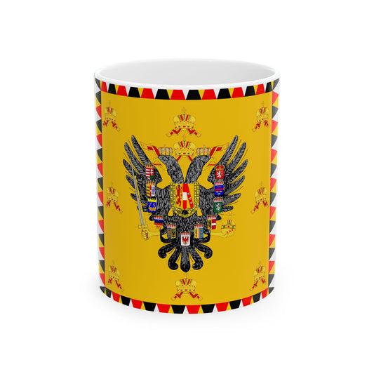 Imperial Standard of Austria-Hungary Before 1915 (Austria) White Coffee Mug-11oz-Go Mug Yourself