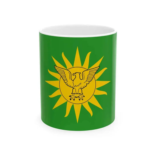 Imperial Standard of Bokassa I 1976-1979 (Central African Republic) White Coffee Mug 11oz - Go Mug Yourself