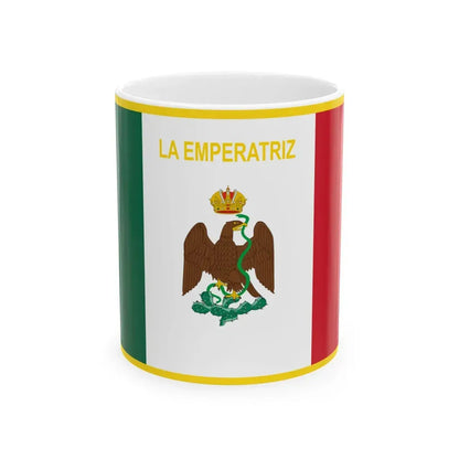 Imperial Standard of Carlota (Mexico) White Coffee Mug 11oz - Go Mug Yourself