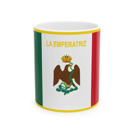 Imperial Standard of Carlota (Mexico) White Coffee Mug 11oz - Go Mug Yourself