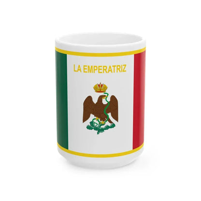 Imperial Standard of Carlota (Mexico) White Coffee Mug 15oz - Go Mug Yourself
