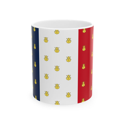 Imperial Standard of Napoleon Eugene Bonaparte (France) White Coffee Mug-11oz-Go Mug Yourself