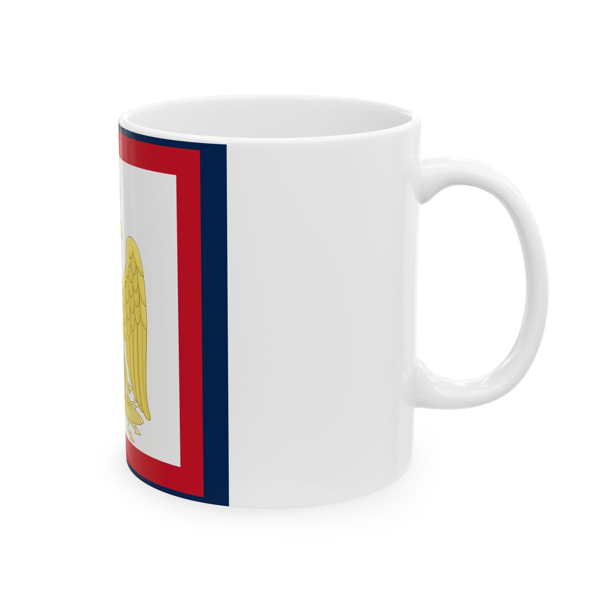 Imperial Standard of Napoleon I (France) White Coffee Mug-Go Mug Yourself