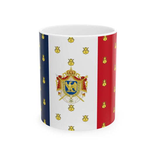 Imperial Standard of Napoleon III (France) White Coffee Mug-11oz-Go Mug Yourself