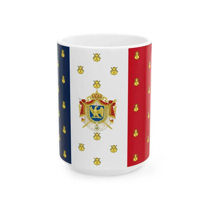 Imperial Standard of Napoleon III (France) White Coffee Mug 15oz - Go Mug Yourself