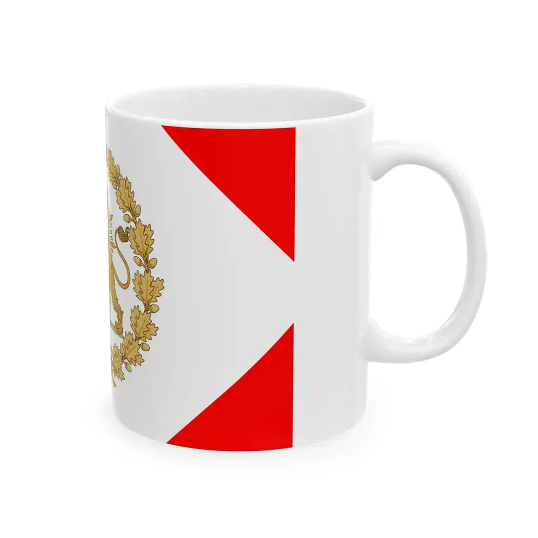 Imperial Standard of Naser al-Din Shah Qajar 1848-1896 (Iran) White Coffee Mug - Go Mug Yourself