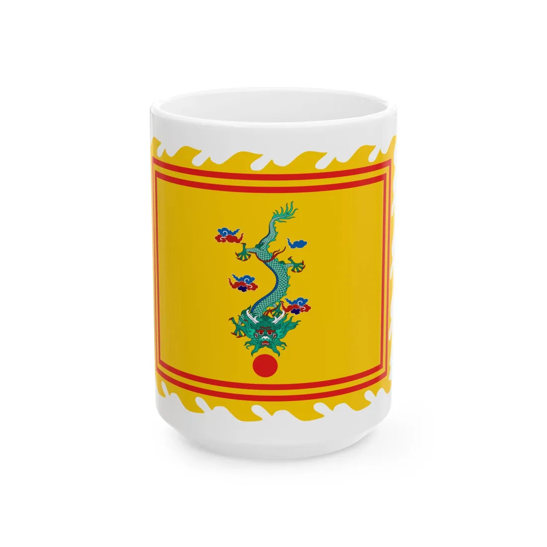 Imperial Standard of Nguyen Dynasty1 (Cambodia) White Coffee Mug 15oz - Go Mug Yourself