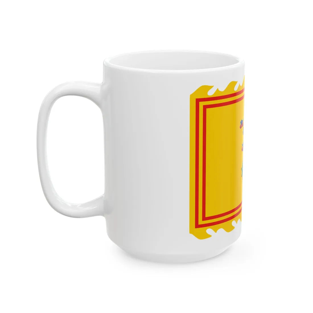 Imperial Standard of Nguyen Dynasty1 (Cambodia) White Coffee Mug - Go Mug Yourself