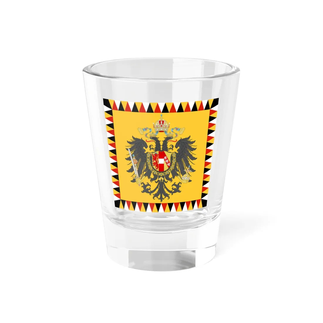 Imperial Standard of the Austrian Empire 1815-1866 (Austria) Shot Glass 1.5oz 1.5oz - Go Mug Yourself