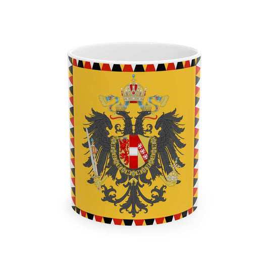 Imperial Standard of the Austrian Empire 1815-1866 (Austria) White Coffee Mug-11oz-Go Mug Yourself