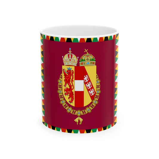Imperial Standard of the Emperor of Austria 1915-1918 (Austria) White Coffee Mug-11oz-Go Mug Yourself