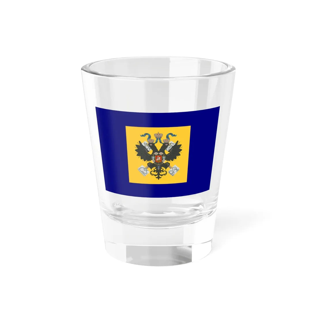 Imperial Standard of the Empress of Russia 1848 (Russia) Shot Glass 1.5oz 1.5oz - Go Mug Yourself
