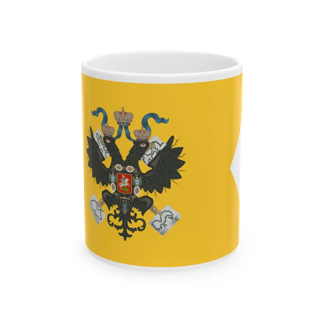 Imperial Standard of the Empress of Russia (Estonia) White Coffee Mug 11oz - Go Mug Yourself