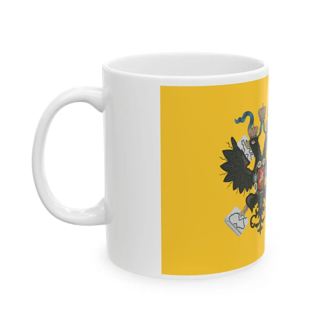 Imperial Standard of the Empress of Russia (Estonia) White Coffee Mug - Go Mug Yourself