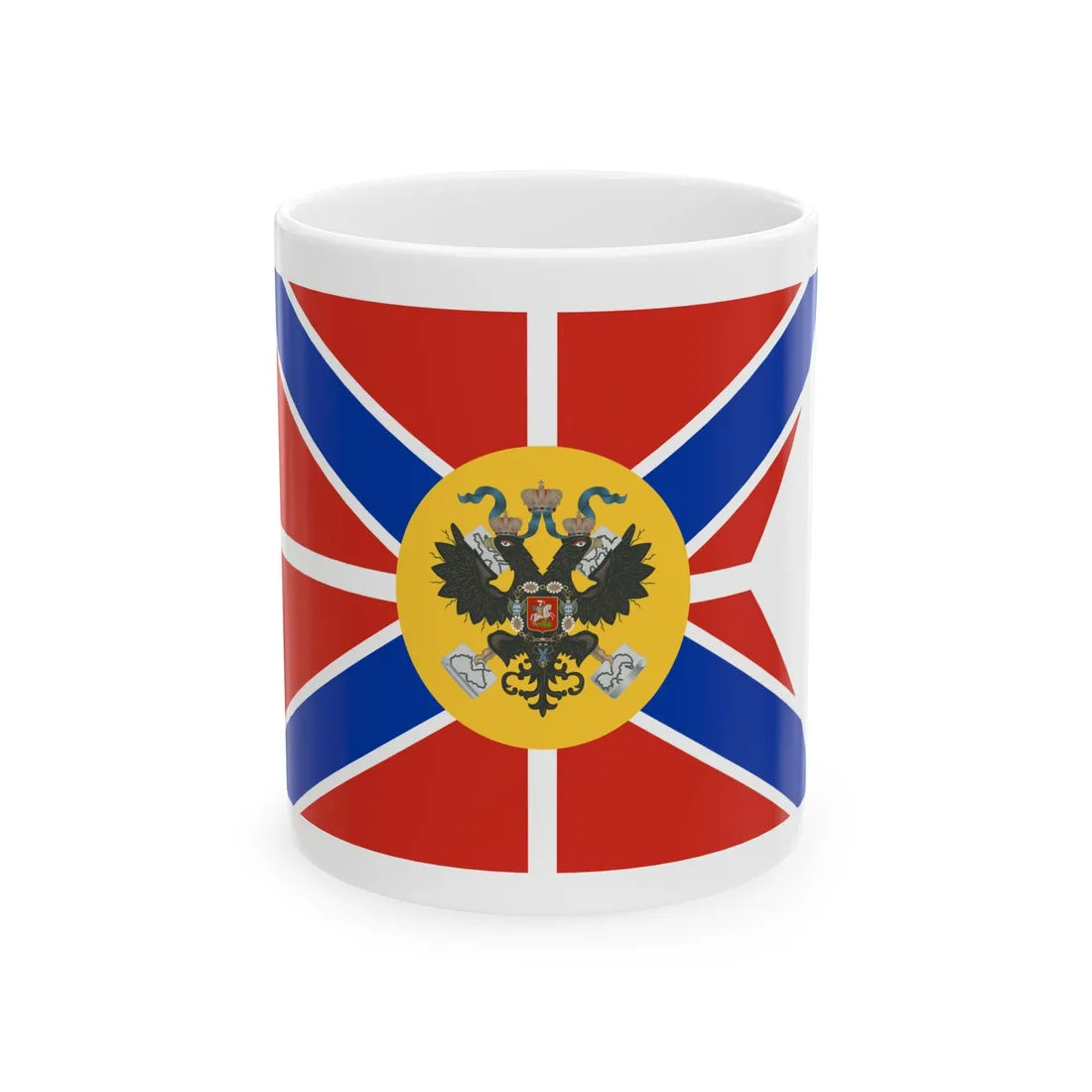 Imperial Standard of the Grand Duchess of Russia (Estonia) White Coffee Mug 11oz - Go Mug Yourself
