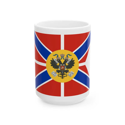 Imperial Standard of the Grand Duchess of Russia (Estonia) White Coffee Mug 15oz - Go Mug Yourself