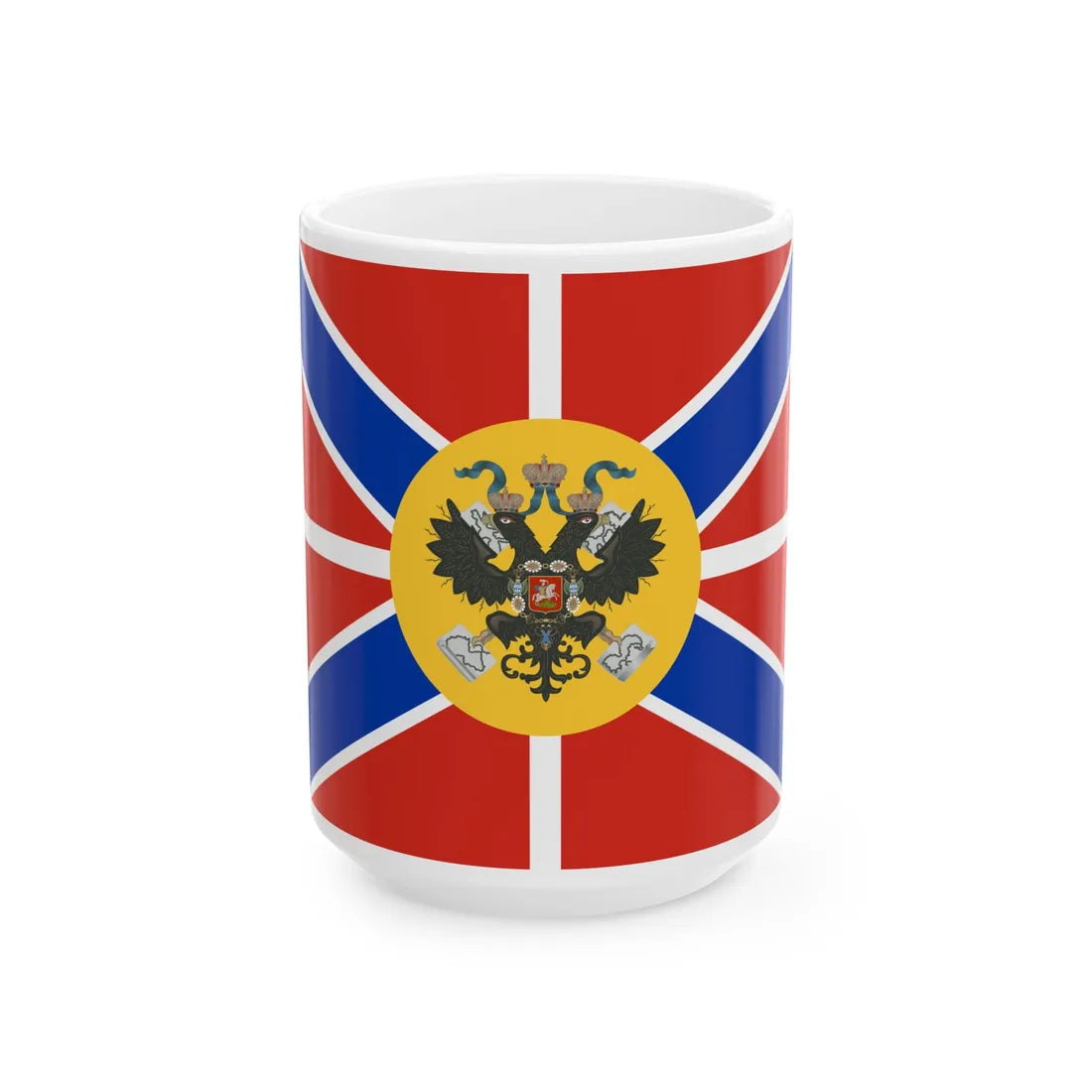 Imperial Standard of the Grand Duke of Russia (Estonia) White Coffee Mug 15oz - Go Mug Yourself