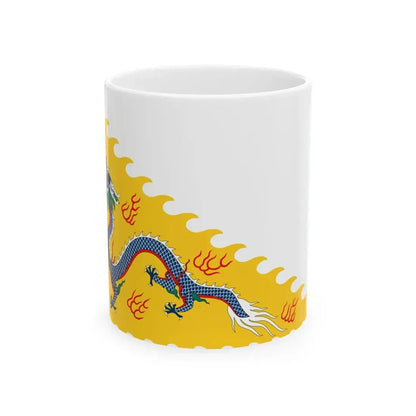 Imperial standard of the Qing Emperor (China) White Coffee Mug 11oz - Go Mug Yourself