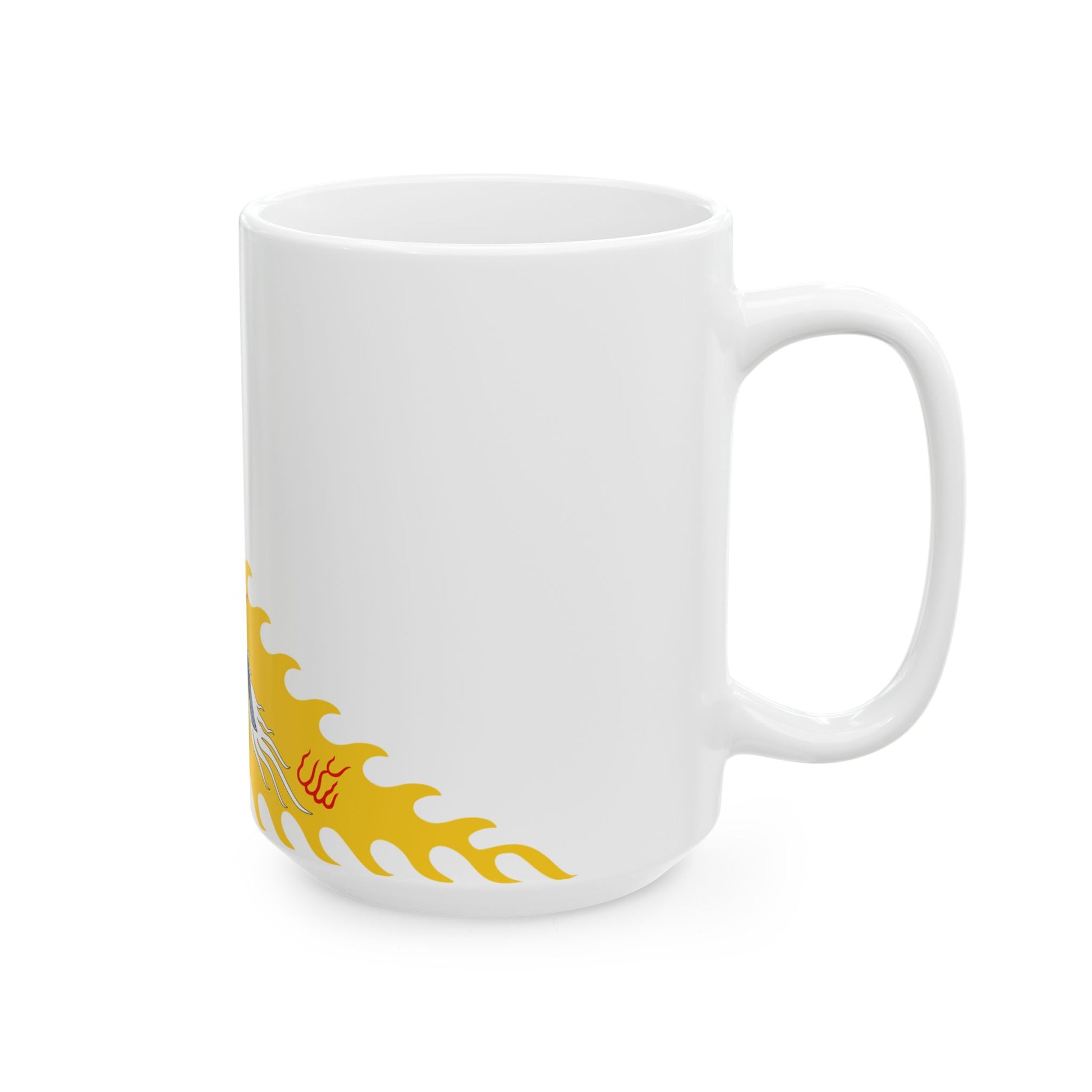 Imperial standard of the Qing Emperor (China) White Coffee Mug-Go Mug Yourself