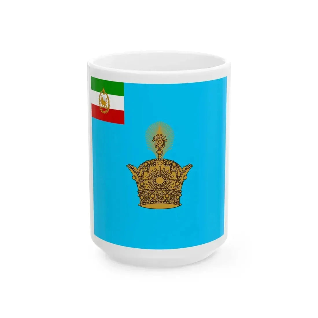 Imperial Standard of the Shah of Persia1926-71 (Iran) White Coffee Mug 15oz - Go Mug Yourself
