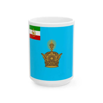Imperial Standard of the Shah of Persia1926-71 (Iran) White Coffee Mug 15oz - Go Mug Yourself