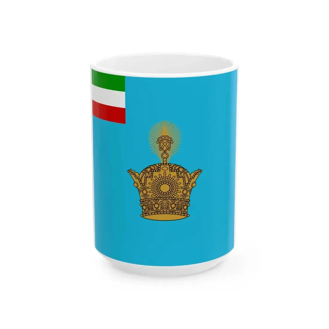 Imperial Standard of the Vali Adh of Iran 1926-1971 (Iran) White Coffee Mug 15oz - Go Mug Yourself