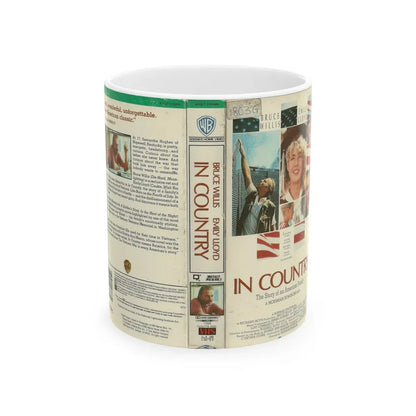 IN COUNTRY BRUCE WILLIS (VHS COVER) - White Coffee Mug 11oz - Go Mug Yourself