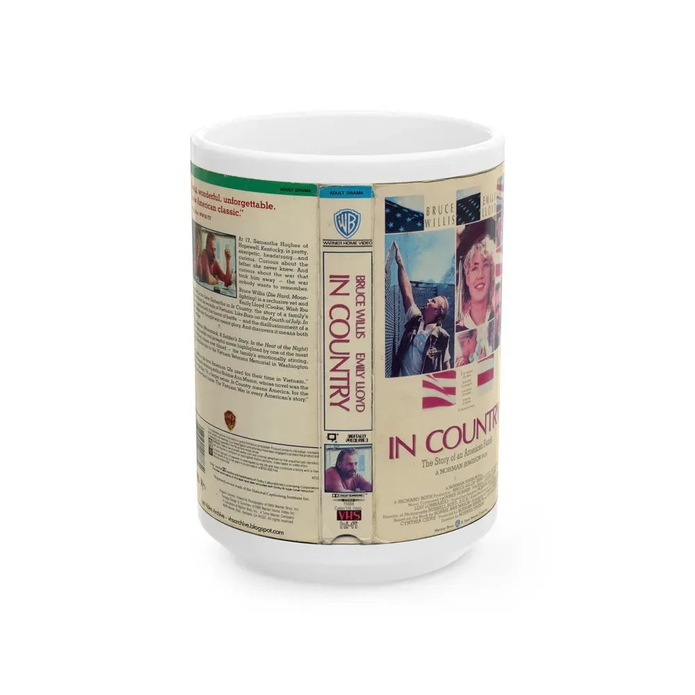 IN COUNTRY (VHS COVER) - White Coffee Mug 15oz - Go Mug Yourself