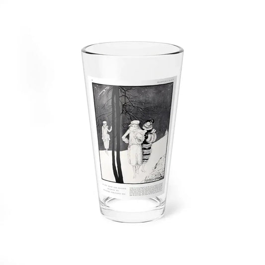 In Gay Mood and Festive ..., Harper's Bazaar, December 1920 - Pint Glass 16oz 16oz - Go Mug Yourself