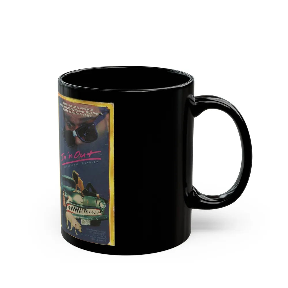 IN N OUT BORDERLINE INSANITY (VHS COVER) - Black Coffee Mug-Go Mug Yourself