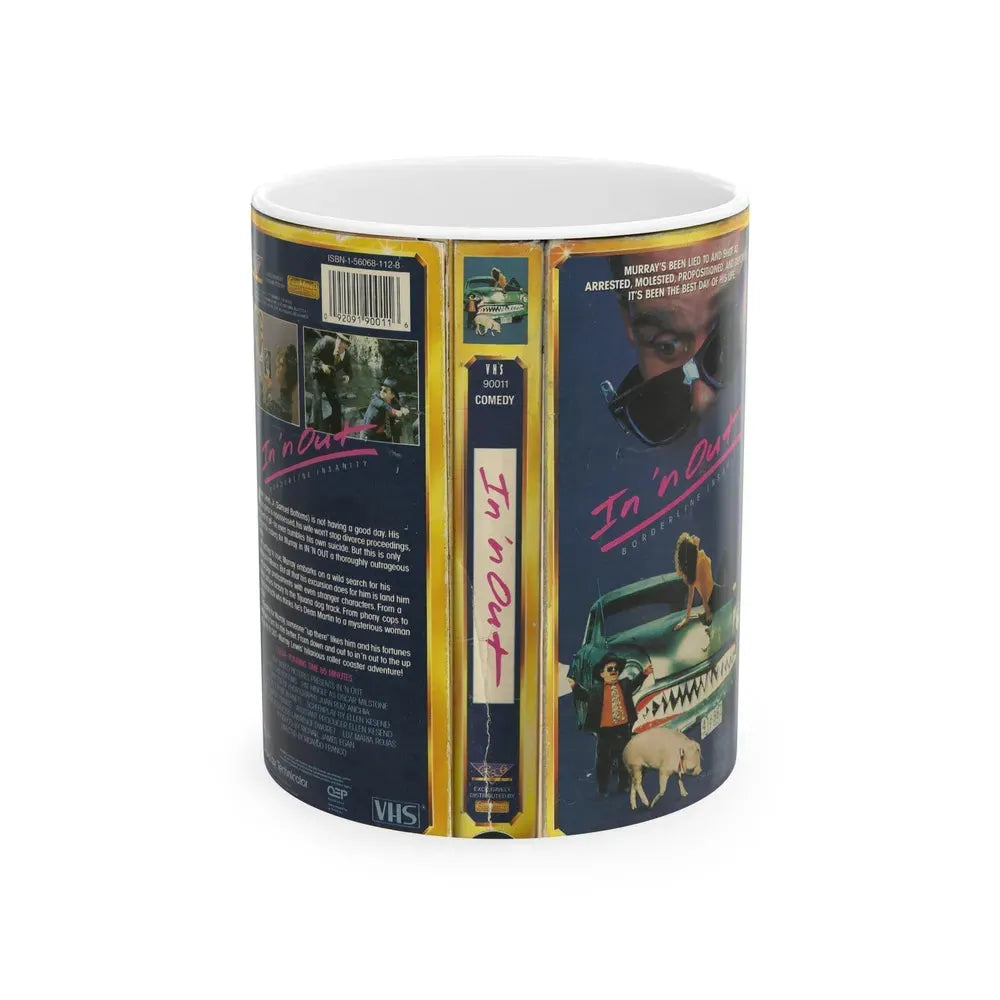 IN N OUT BORDERLINE INSANITY (VHS COVER) - White Coffee Mug 11oz - Go Mug Yourself