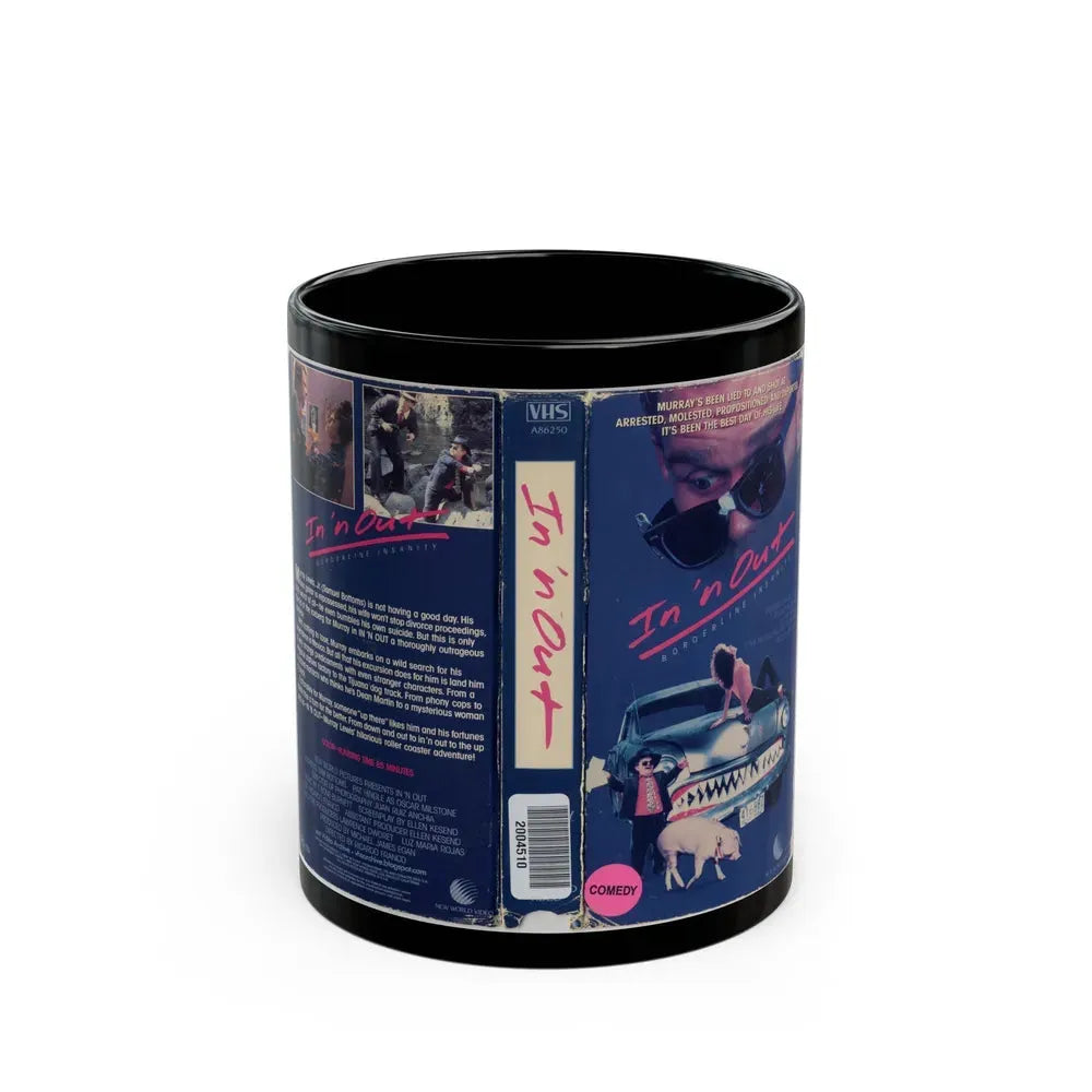 IN N OUT (VHS COVER) - Black Coffee Mug 11oz - Go Mug Yourself