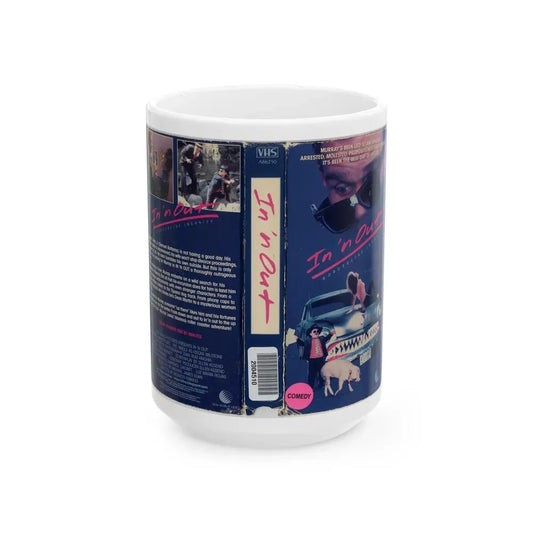 IN N OUT (VHS COVER) - White Coffee Mug 15oz - Go Mug Yourself