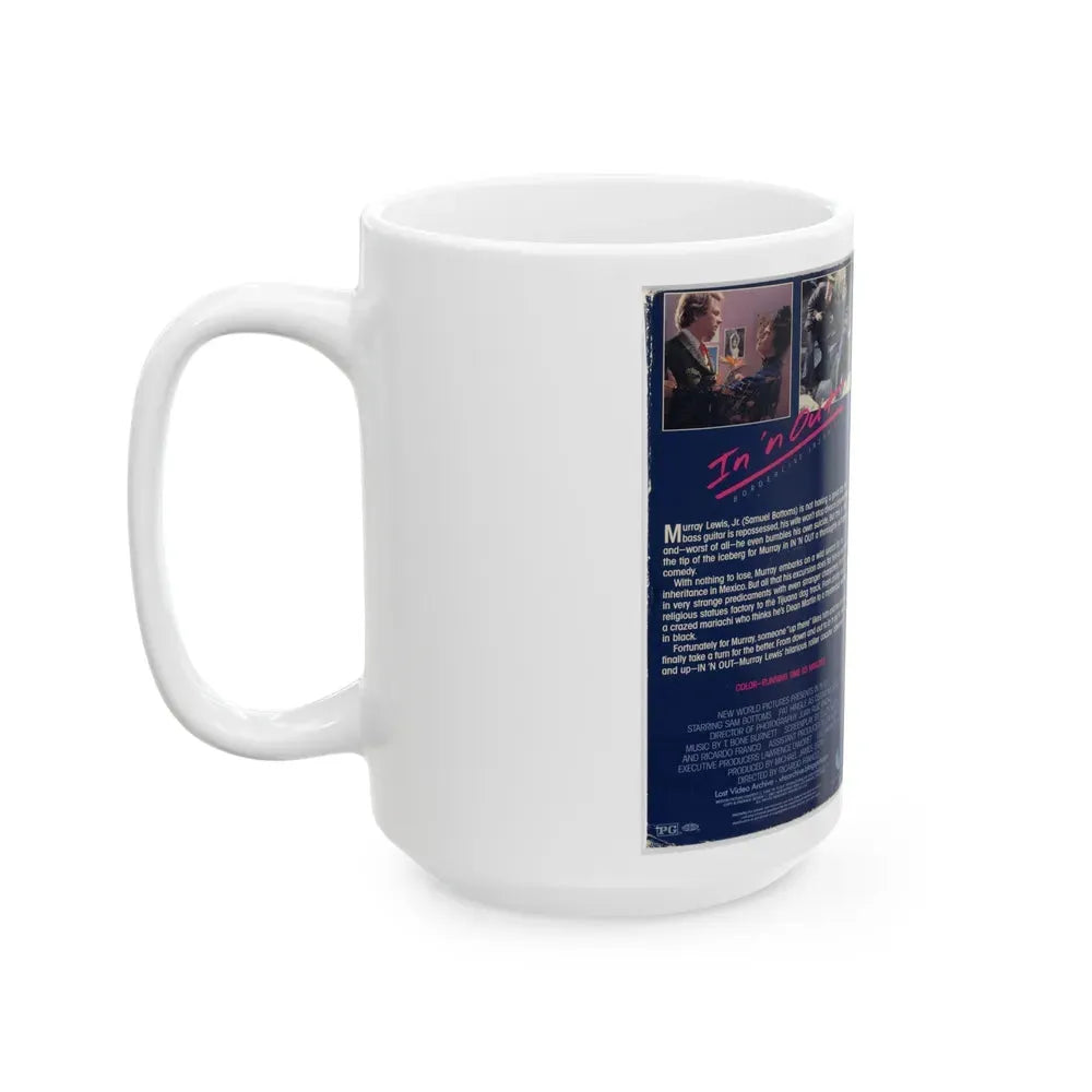 IN N OUT (VHS COVER) - White Coffee Mug - Go Mug Yourself