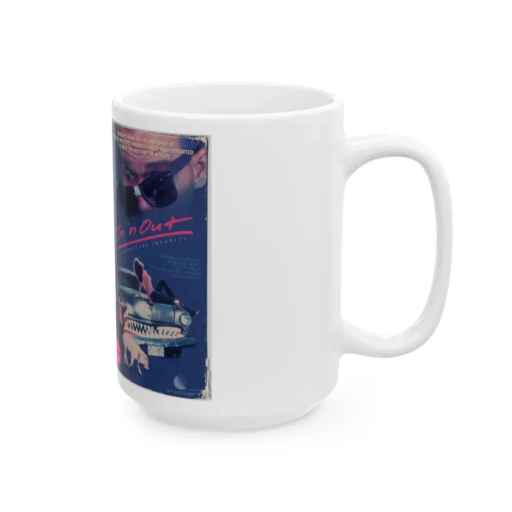IN N OUT (VHS COVER) - White Coffee Mug - Go Mug Yourself