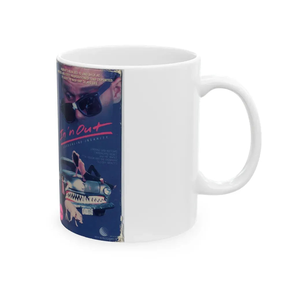 IN N OUT (VHS COVER) - White Coffee Mug - Go Mug Yourself