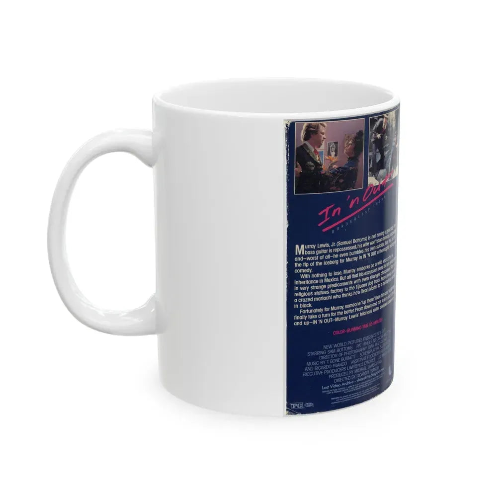 IN N OUT (VHS COVER) - White Coffee Mug - Go Mug Yourself