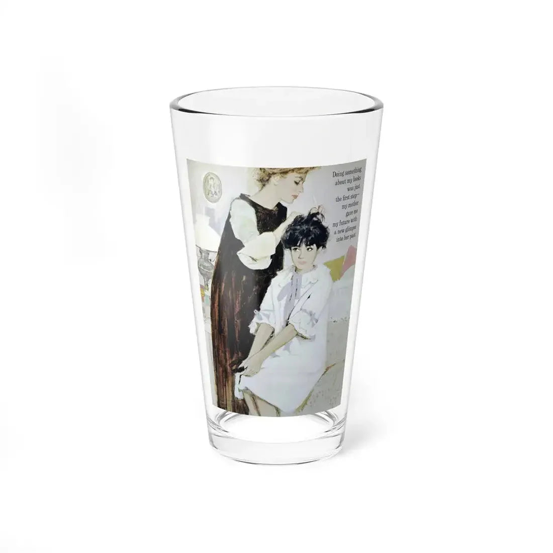 In search of a kiss, Good Housekeeping, June 1963 - Pint Glass 16oz 16oz - Go Mug Yourself