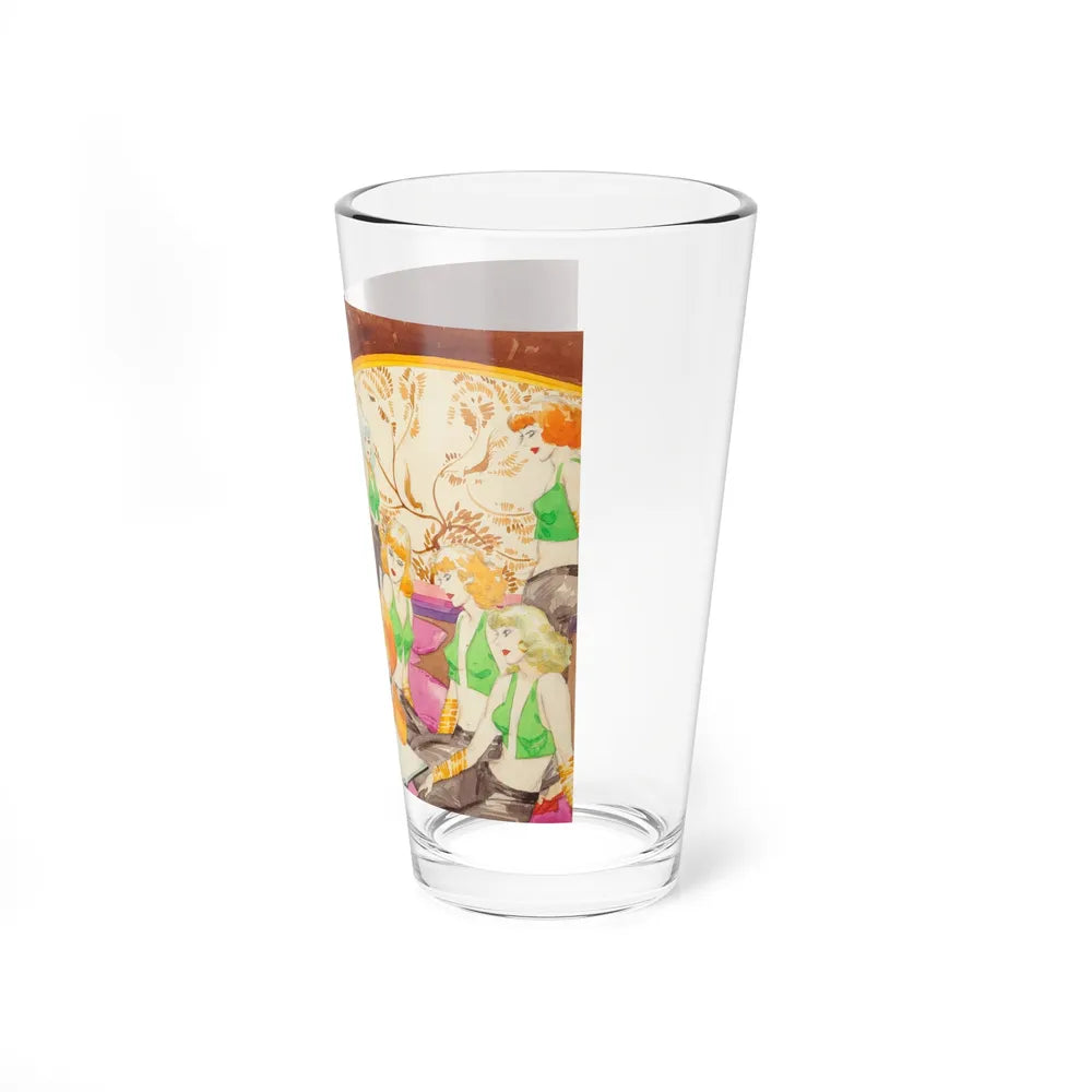 In the Harem, probable magazine interior illustration - Pint Glass 16oz-Go Mug Yourself