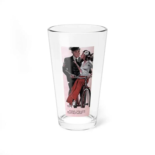 In The Minute Before It Would Strike, Redbook, March 1943 - Pint Glass 16oz 16oz - Go Mug Yourself