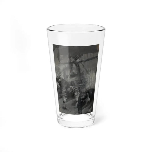 In the Roaring Forties, Collier's Weekly interior illustration, February 24, 1900 - Pint Glass 16oz 16oz - Go Mug Yourself
