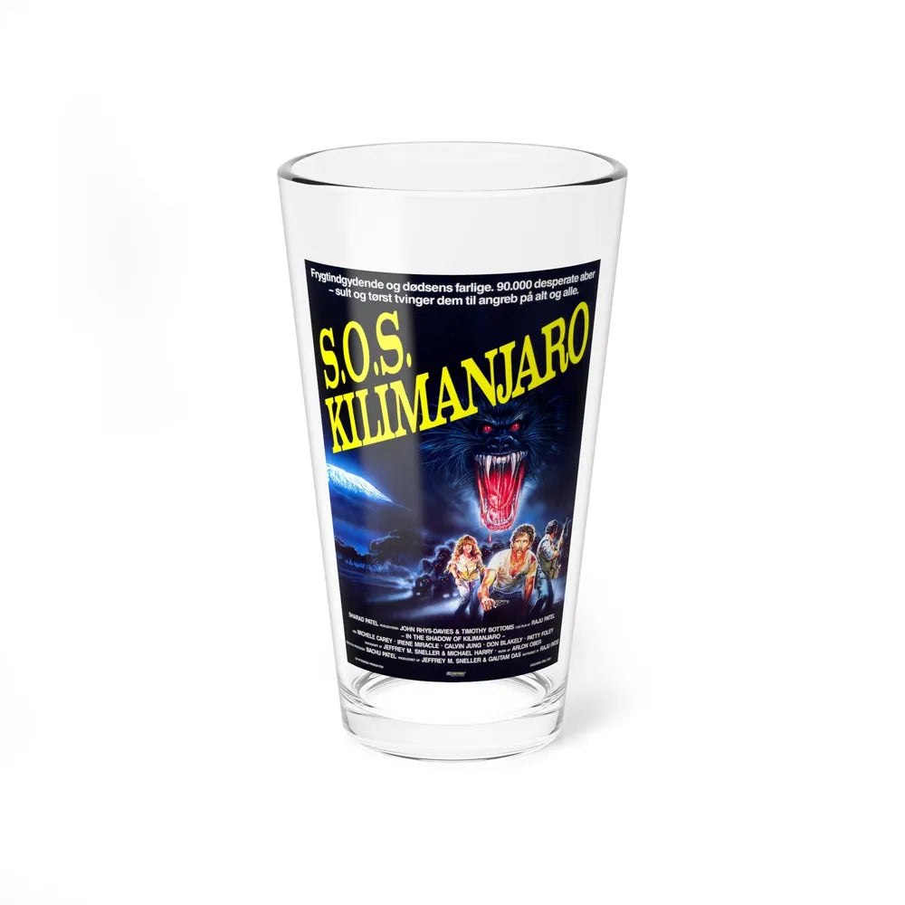 IN THE SHADOW OF KILIMANJARO (DANISH) 1985 Movie Poster - Pint Glass 16oz-16oz-Go Mug Yourself