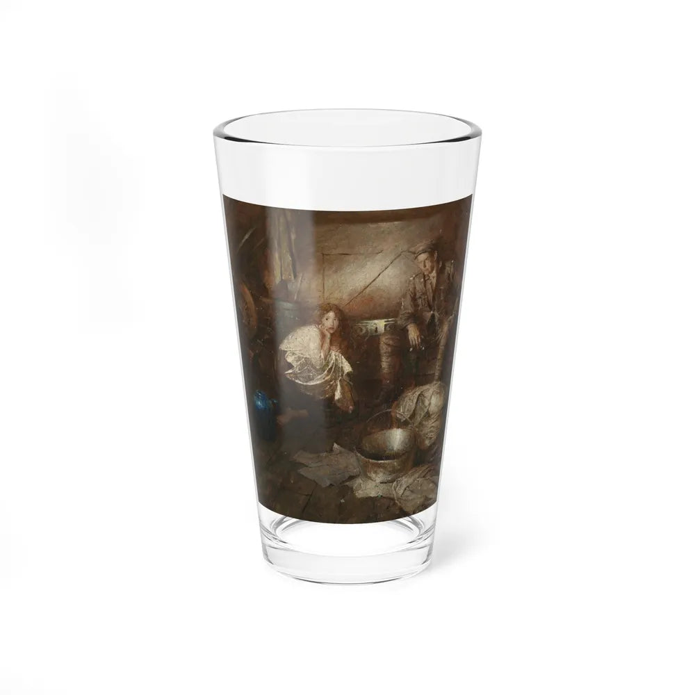 In the Shelter, probable story illustration - Pint Glass 16oz-16oz-Go Mug Yourself