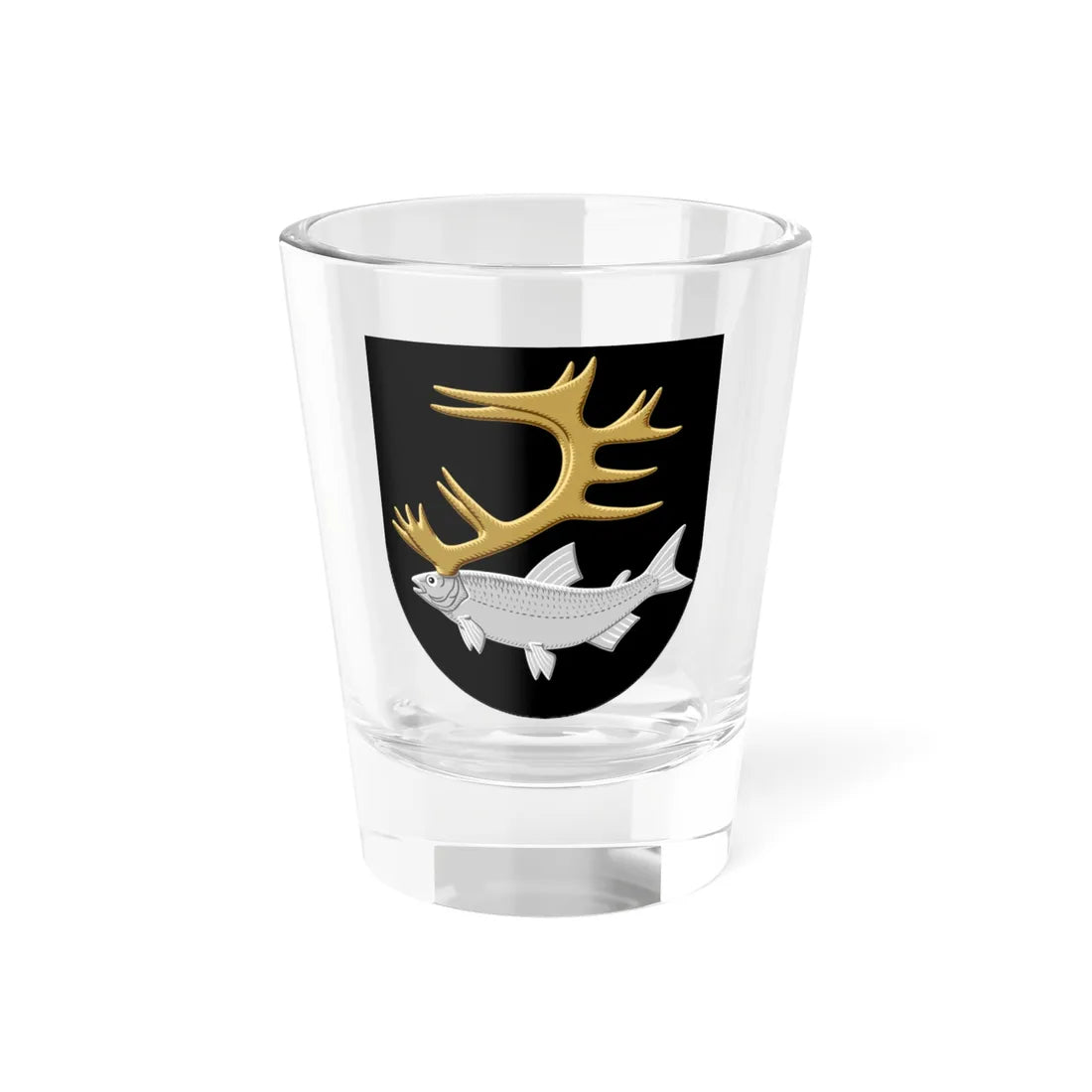 Inari.vaakuna (Finland) (Coat of Arms) Shot Glass 1.5oz 1.5oz - Go Mug Yourself