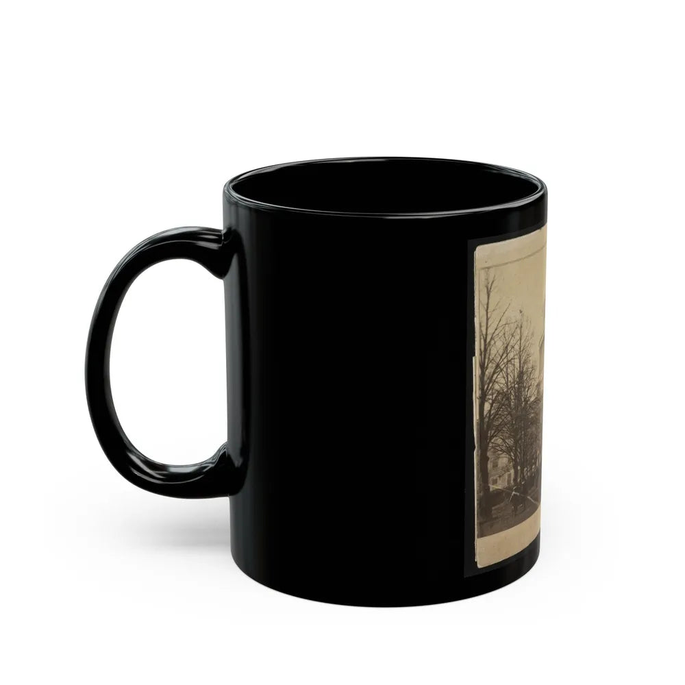 Inauguration Of Abraham Lincoln At The U.S. Capitol, 1861 (U.S. Civil War) Black Coffee Mug-Go Mug Yourself